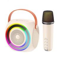 Портативна колонка Bluetooth XO F42 Dazzling RGB Karaoke Stereo 10W White